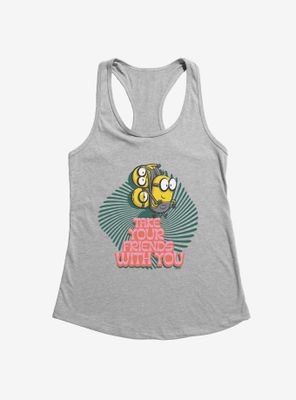 Minions Groovy Take Your Friends Womens Tank Top