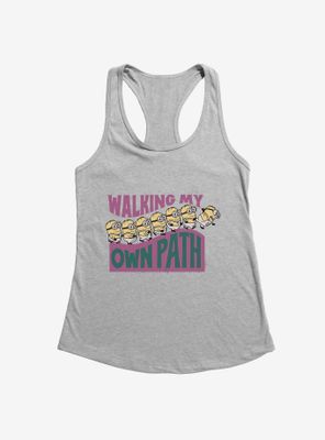 Minions On My Own Path Womens Tank Top