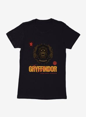 Harry Potter Gryffindor Seal Motto Womens T-Shirt