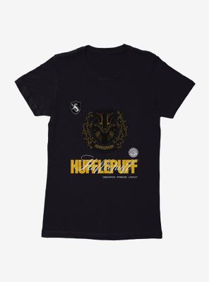 Harry Potter Hufflepuff Seal Motto Womens T-Shirt