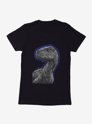 Jurassic World Velociraptor Outline Womens T-Shirt