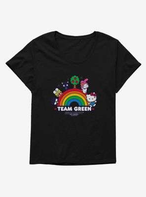 Hello Kitty & Friends Earth Day Team Green Womens T-Shirt Plus