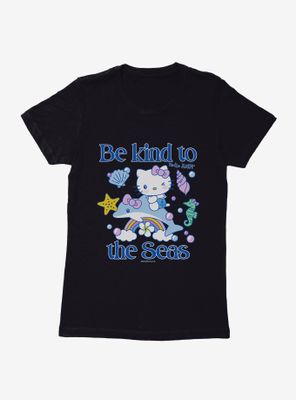 Hello Kitty Be Kind To The Seas Womens T-Shirt