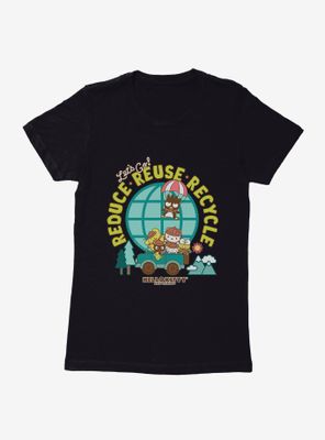 Hello Kitty & Friends Earth Day Reduce, Reuse, Recycle Womens T-Shirt
