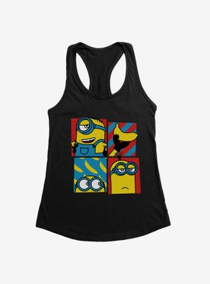 Minions Banana Pop Art Womens Tank Top