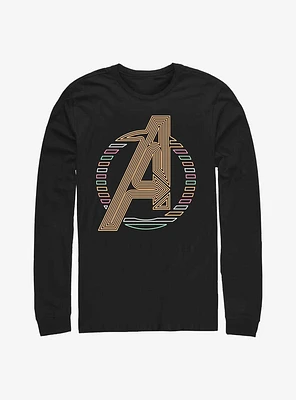 Marvel Avengers Neon Icon Long-Sleeve T-Shirt