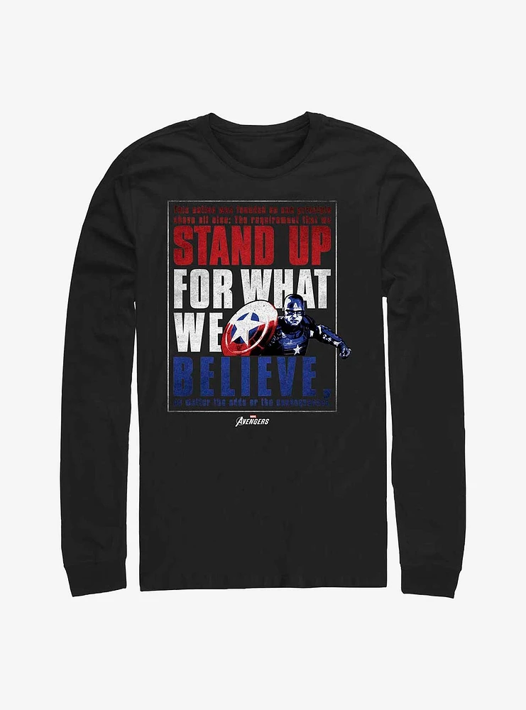 Marvel Captain America Believe Order Long-Sleeve T-Shirt