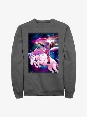 Marvel Deadpool Unicorn Galaxy Sweatshirt