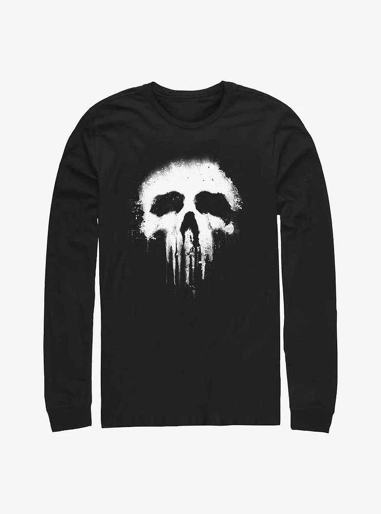 Marvel The Punisher Skull Grunge Long-Sleeve T-Shirt