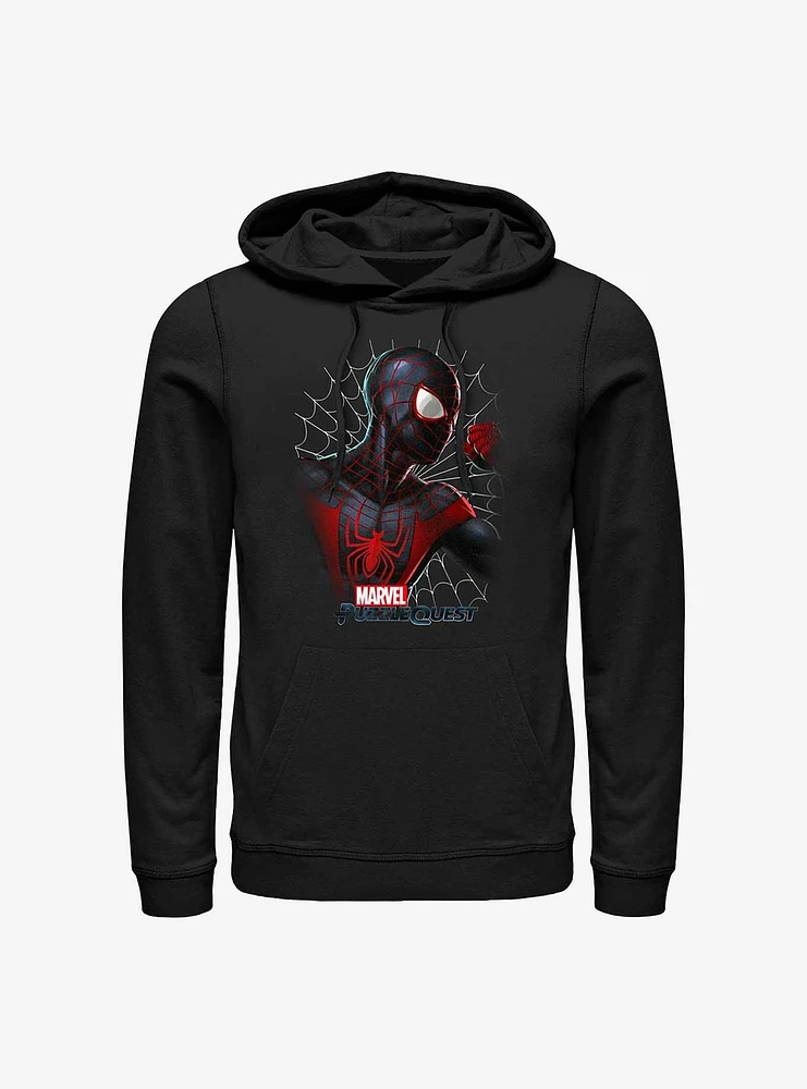 Marvel Spider-Man Miles Morales Profile Hoodie