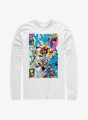 Marvel X-Men Blast Comic Cover Long-Sleeve T-Shirt