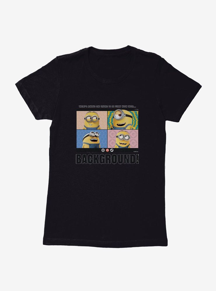 Boxlunch Minions Funny Background Womens T-Shirt