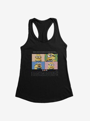 Minions Funny Background Womens Tank Top