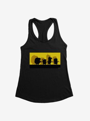 Minions Group Silhouette Womens Tank Top