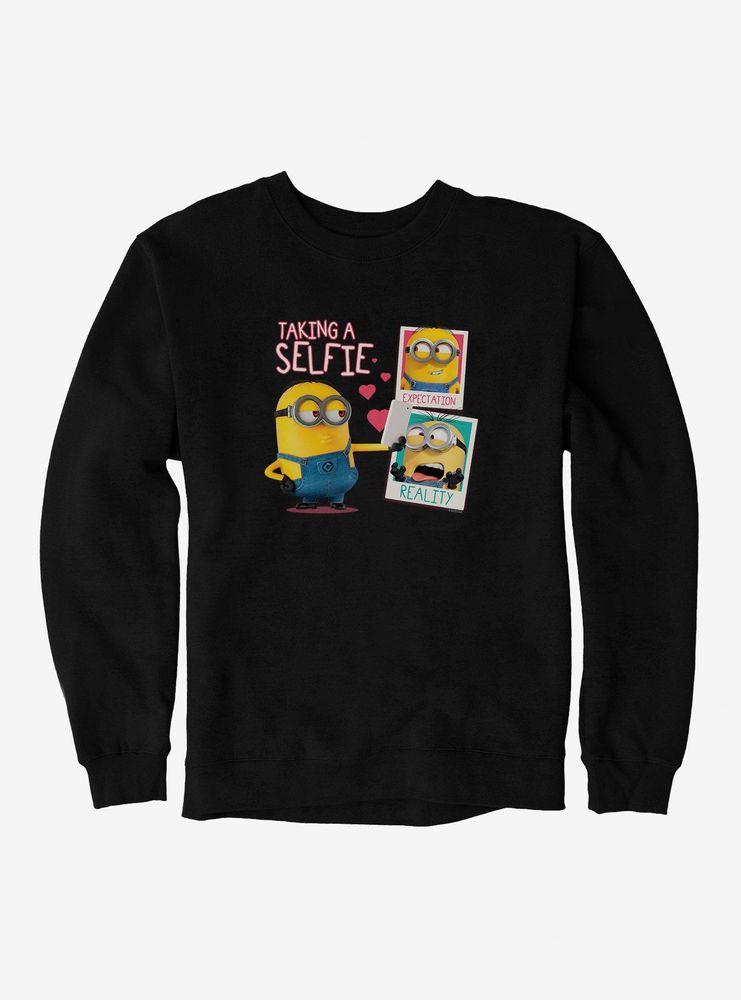 Minions Taking A Selfie Hearts Sweatshirt