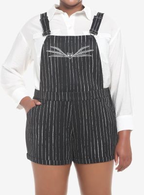 The Nightmare Before Christmas Jack Pinstripe Shortalls Plus