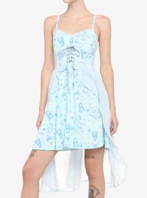 Corpse Bride Emily Flowy Lace-Up Cami Dress