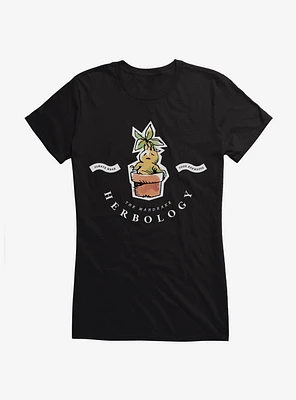 Harry Potter Watercolor Herbology Mandrake Girls T-Shirt