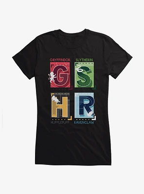 Harry Potter Hogwarts Houses Girls T-Shirt