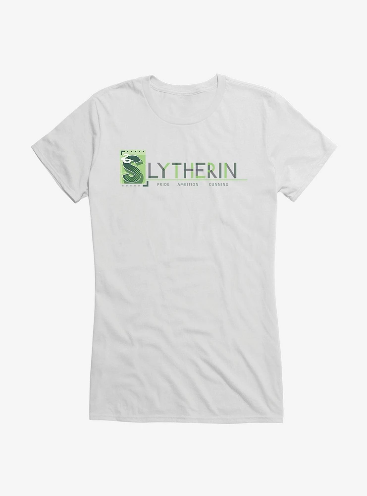 Harry Potter Slytherin Script Girls T-Shirt