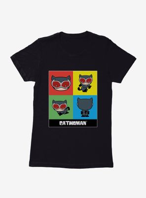 DC Comics Batman Chibi Catwoman Squares Womens T-Shirt