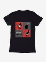 DC Comics Batman Chibi Harley Quinn Squares Womens T-Shirt