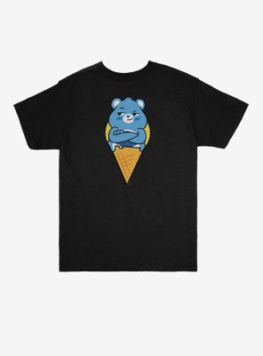 Care Bears Grumpy Bear Ice Cream Cone Youth T-Shirt