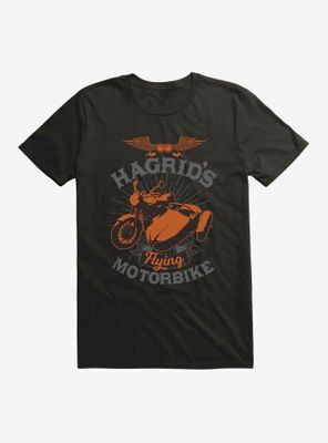 Harry Potter Hagrid's Flying Motorbike Bronze Icon T-Shirt