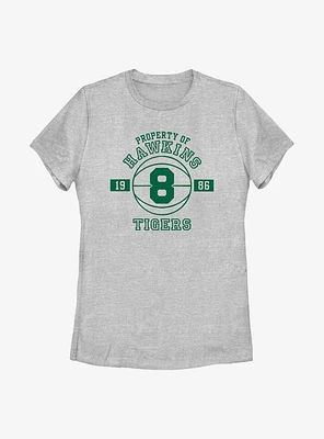 Stranger Things Property Of Hawkins Tigers Womens T-Shirt
