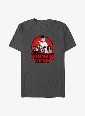 Stranger Things Characters Badge T-Shirt