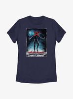 Stranger Things Demogorgon Poster Womens T-Shirt