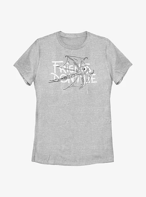 Stranger Things Friends Don't Lie Demobat Womens T-Shirt