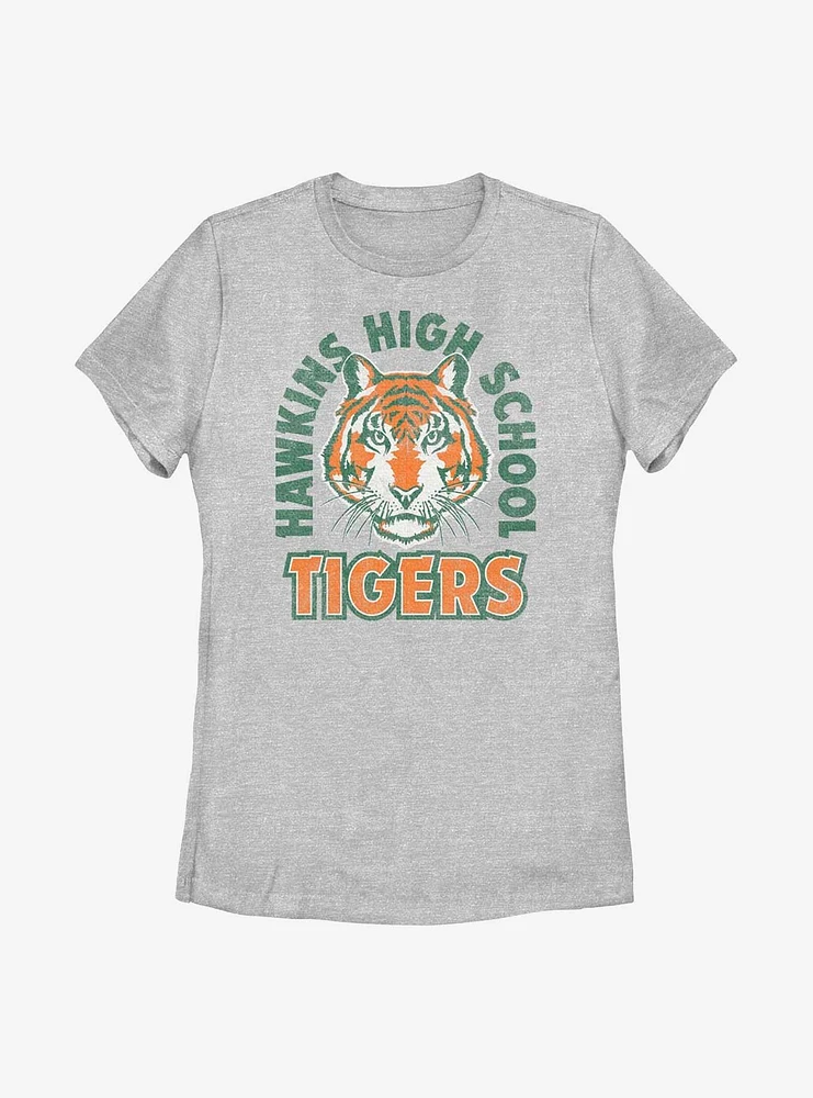 Stranger Things Hawkins High School Tigers Arch Womens T-Shirt