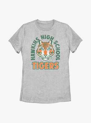Stranger Things Hawkins High School Tigers Arch Womens T-Shirt