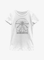Stranger Things Vitruvian Demogorgon Youth Girls T-Shirt