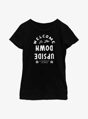 Stranger Things Welcome To The Upside Down Youth Girls T-Shirt