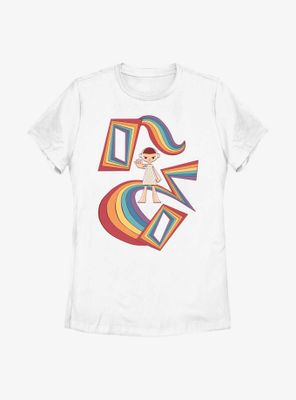 Stranger Things Eleven Rainbow Womens T-Shirt