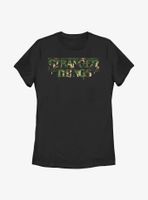 Stranger Things Camo Logo Womens T-Shirt