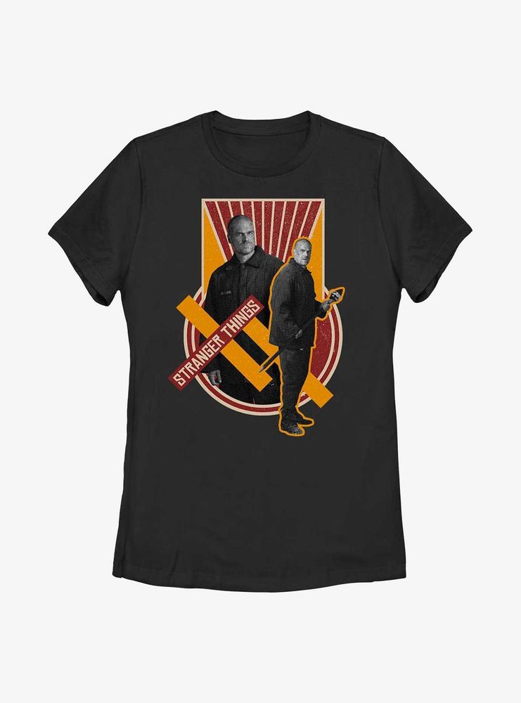 Stranger Things Comrade Hopper Womens T-Shirt