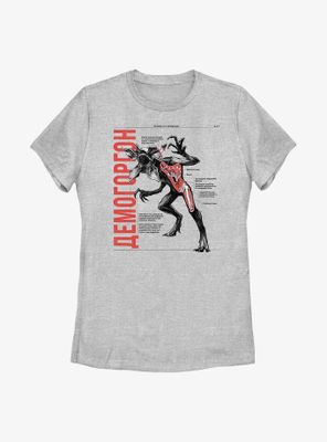 Stranger Things Anatomy Of Demogorgon Womens T-Shirt