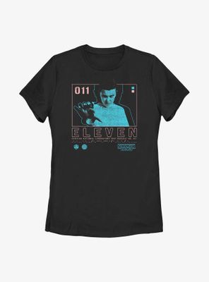 Stranger Things Eleven Infographic Womens T-Shirt