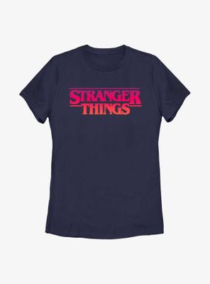 Stranger Things Grunge Logo Womens T-Shirt