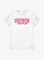 Stranger Things Halftone Drip Logo Womens T-Shirt