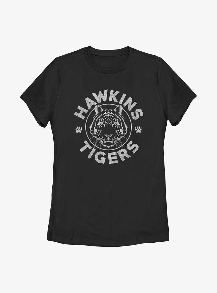 Stranger Things Hawkins Tigers Womens T-Shirt