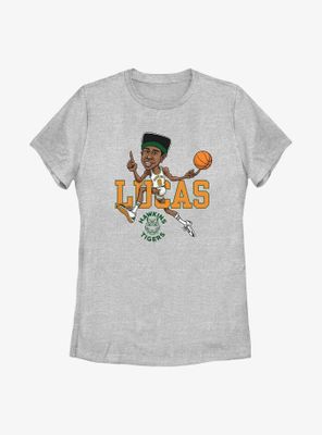 Stranger Things Lucas Hawkins Tiger Basketball Womens T-Shirt