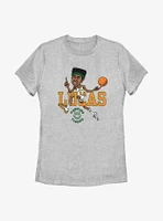Stranger Things Lucas Hawkins Tiger Basketball Womens T-Shirt
