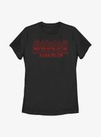 Stranger Things Redfire Logo Womens T-Shirt