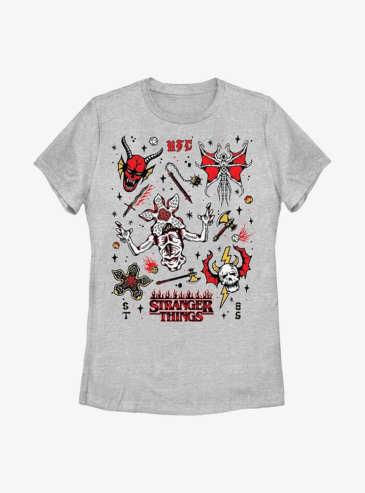 Stranger Things Flash Sheet Womens T-Shirt