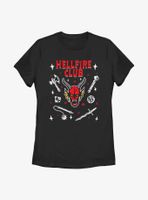 Stranger Things Textbook Hellfire Club Womens T-Shirt