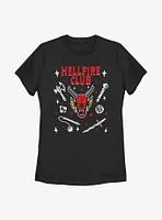 Stranger Things Textbook Hellfire Club Womens T-Shirt